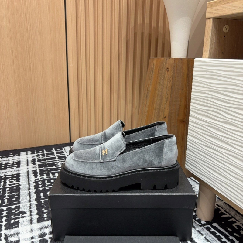 Ch*el leather shoes